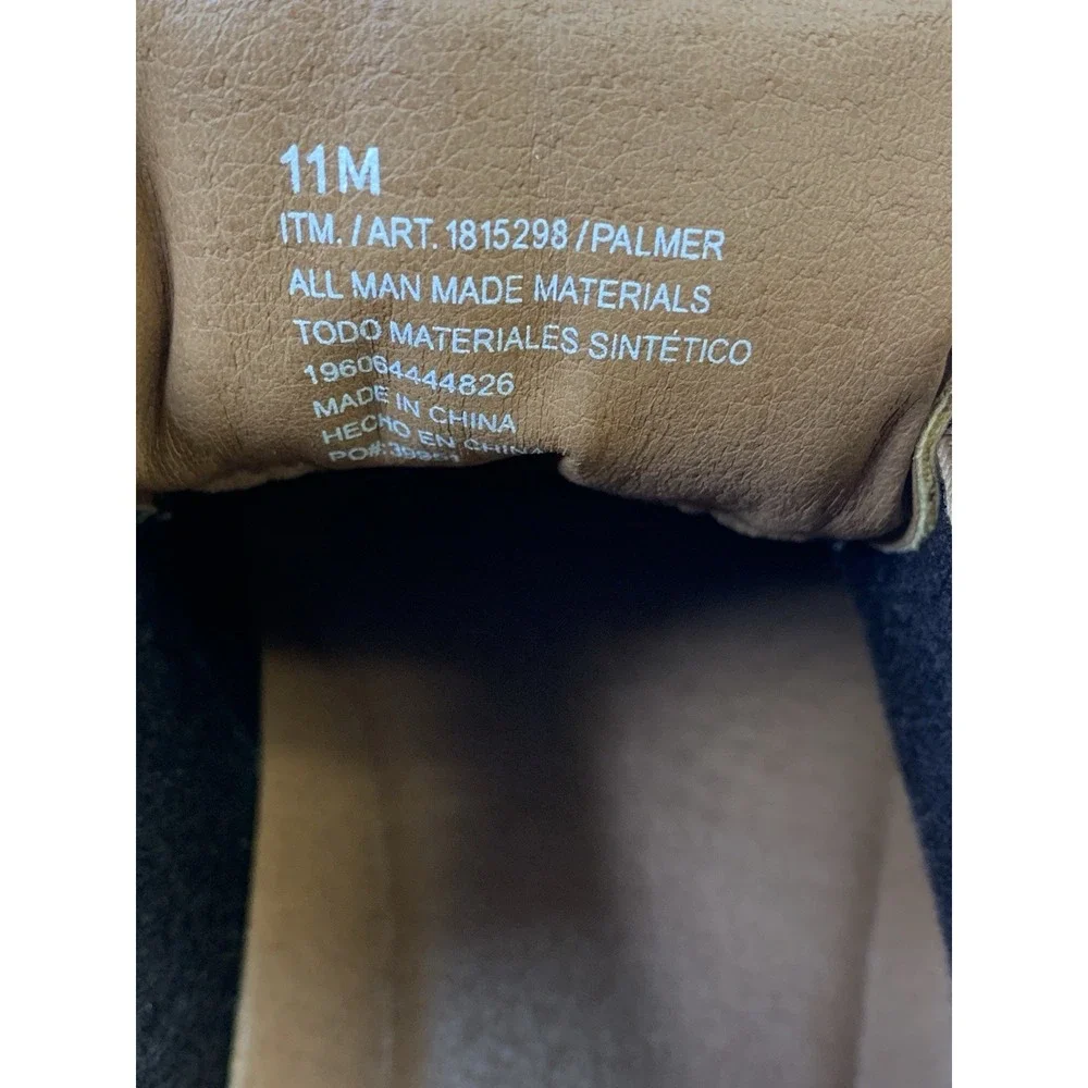 IZOD Palmer Men's Sz 11 Faux Leather Lace-Up Sport Style Chukka Boot Brown